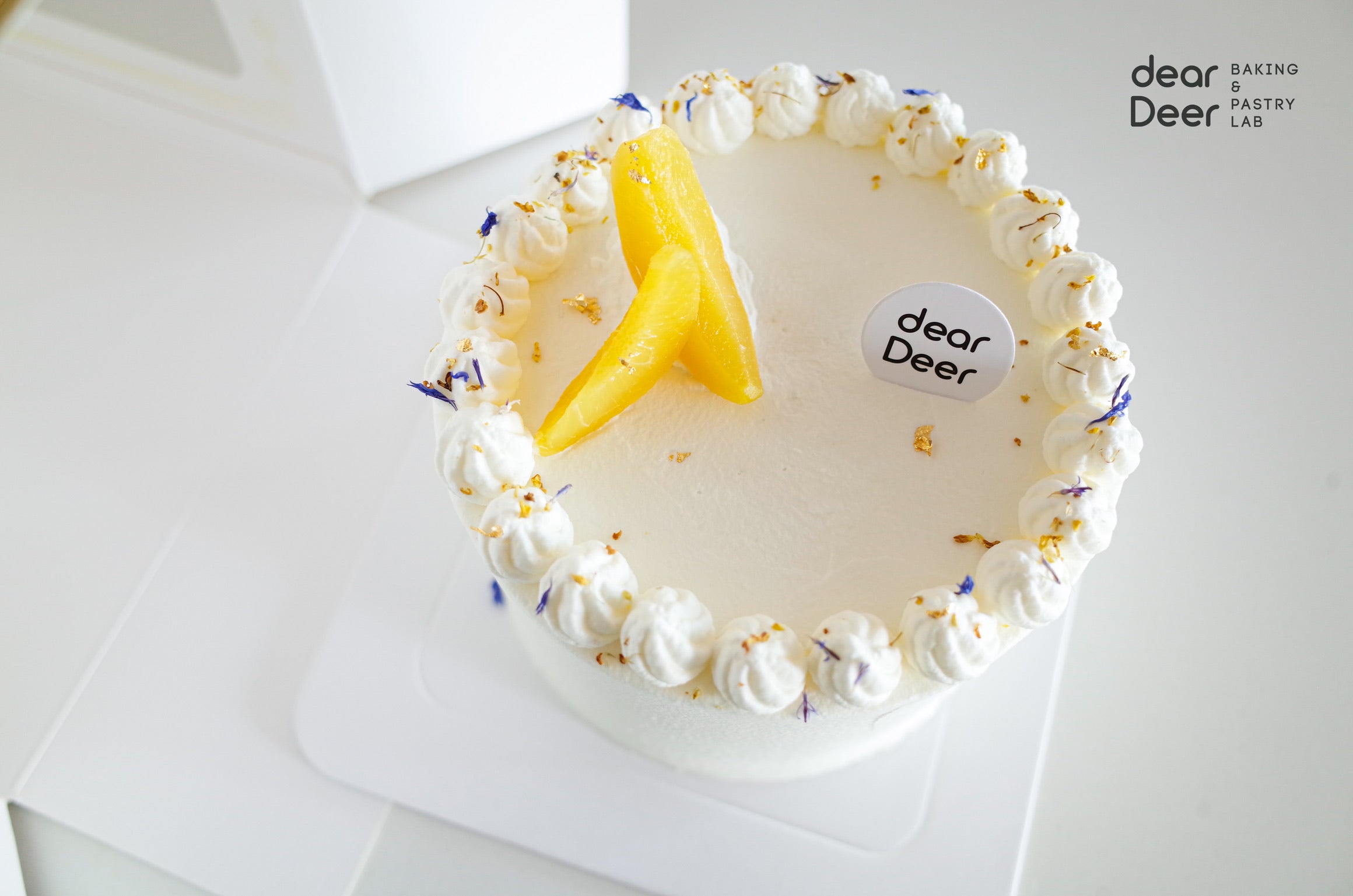 Yellow Peach Cake dearDeer Baking and Pastry Lab