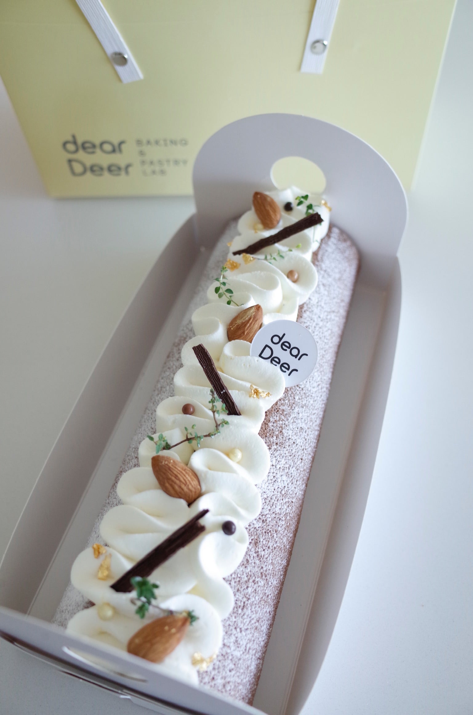 Hazelnut Mocha Cake Roll (whole roll) dearDeer Baking and Pastry Lab